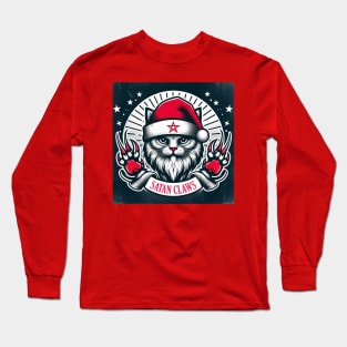 Satan Claws - Cat Santa Long Sleeve T-Shirt